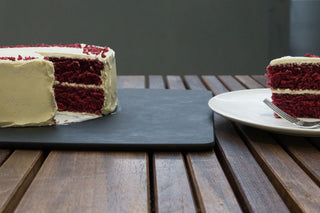 Valentine's Red Velvet Cake with White Chocolate Frosting