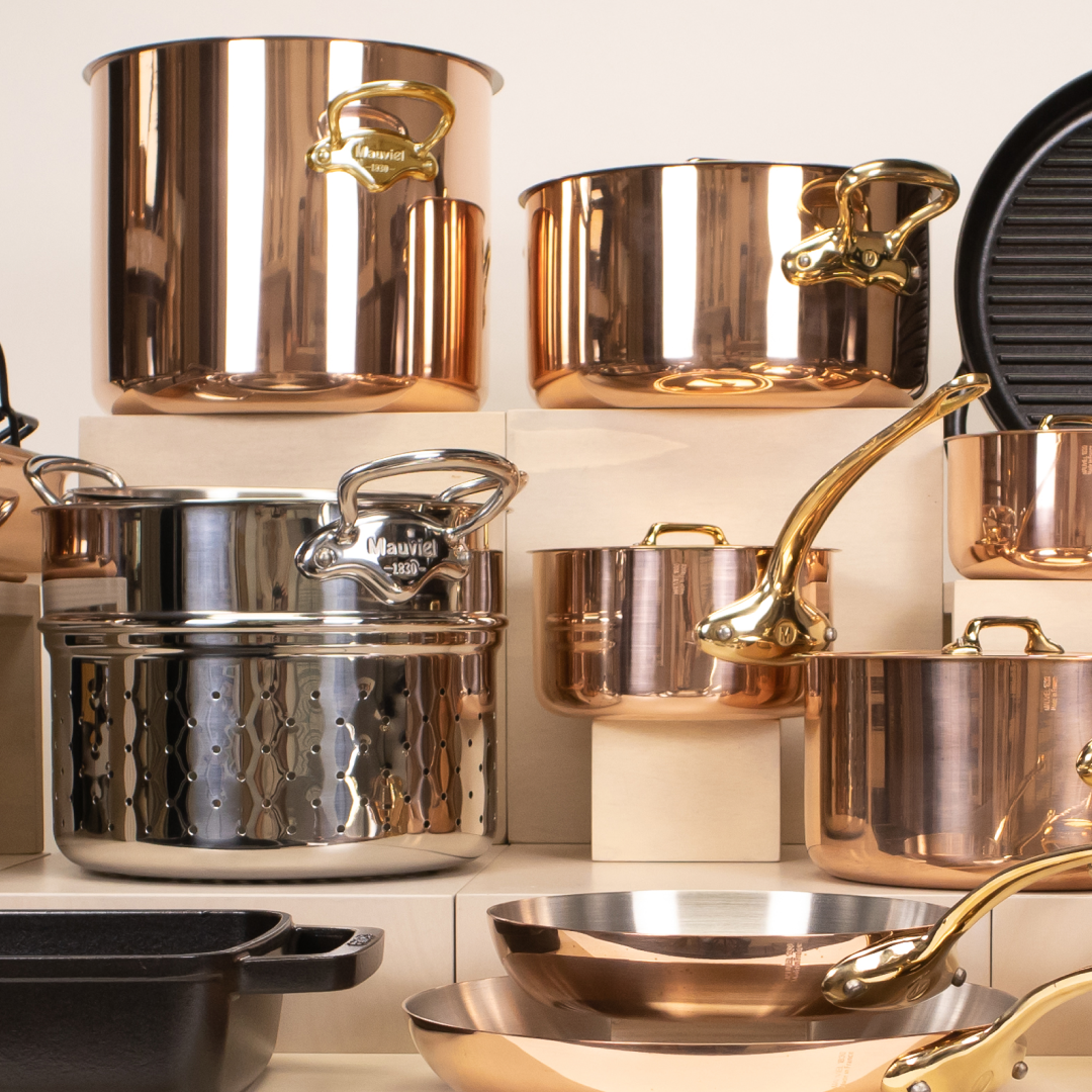 Mauviel M'6S Induction Compatible Copper Casserole with Lid Borough