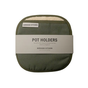 Borough Kitchen Pot Holder / Pack of 2 / Green