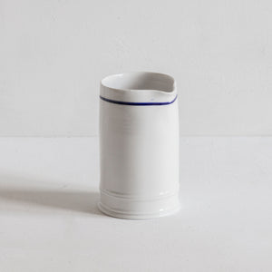 John Julian Classical Porcelain Cream Jug / Cobalt Blue Line / 200ml