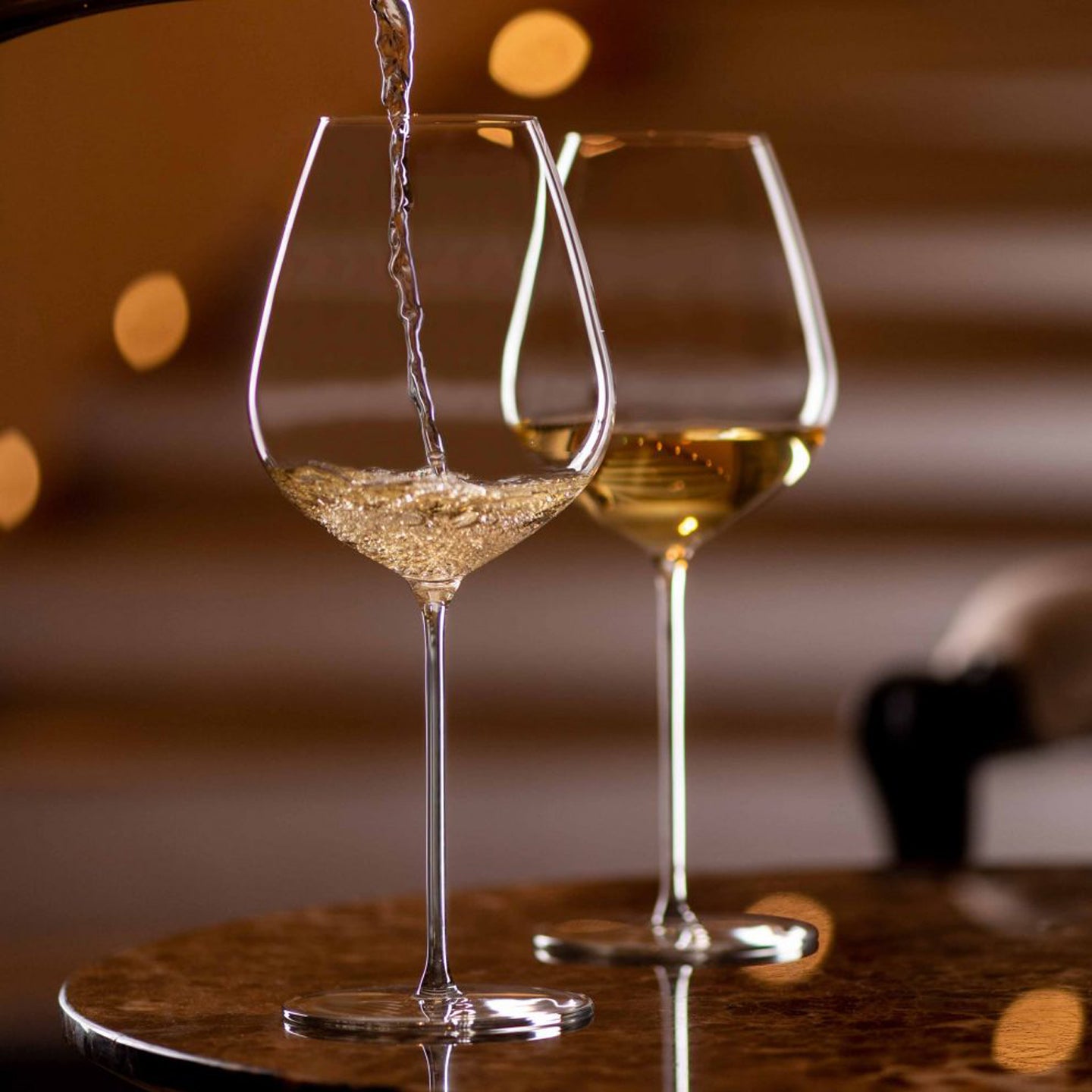 6 Verres à Vin Hommage 38 Cl Lehmann Glass - Collection G. Basset - Soufflé Machine