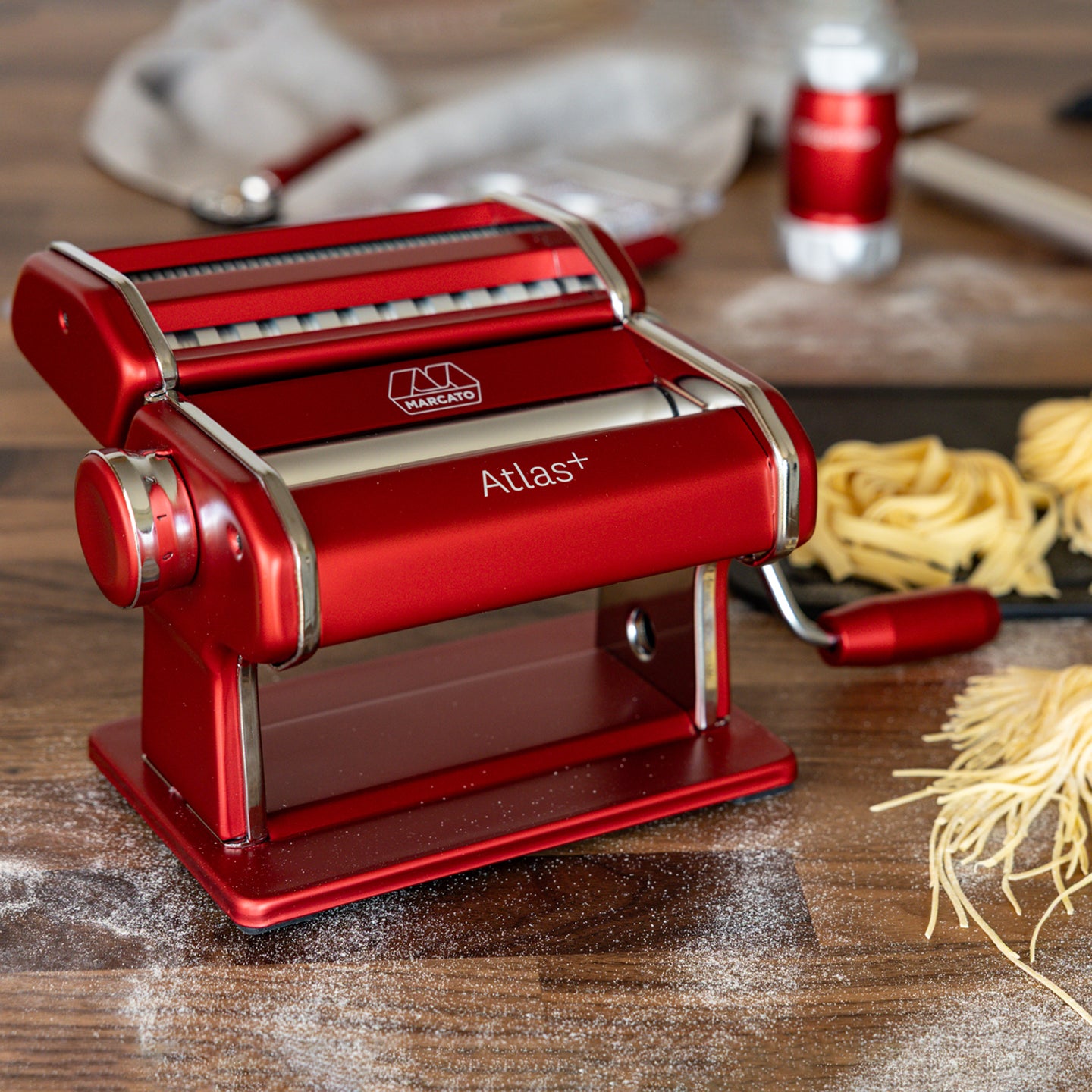 Marcato Atlas 150 Plus Pasta Maker Red Borough Kitchen