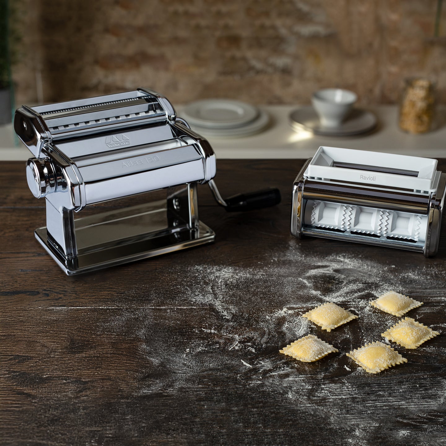 MARKED BIGOLI X Atlas 150 Pasta Maker Accessory – Dough Sheeter Attachment, Made In Italy, Stainless Steel (Inox) 5 thumbnail image