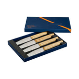 Opinel Facette Steak Knives / Set of 4 / Olivewood
