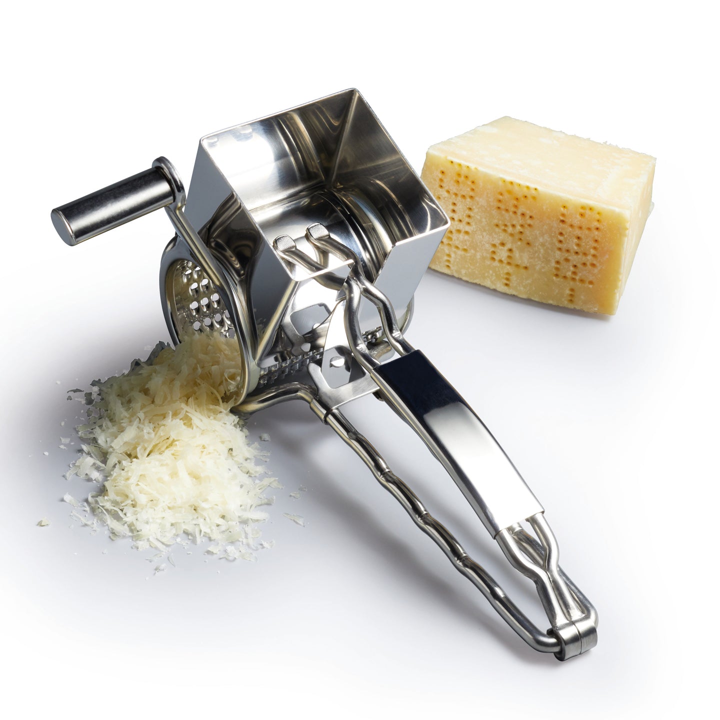 http://www.boroughkitchen.com/cdn/shop/files/stainless-steel-rotary-cheese-grater-mc-with-parmesan-cheese-borough-kitchen.jpg?v=1690468666
