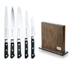 Tojiro Classic 5 Piece Knife Set / Chef's Knife with Magnetic Knife Block / Ash