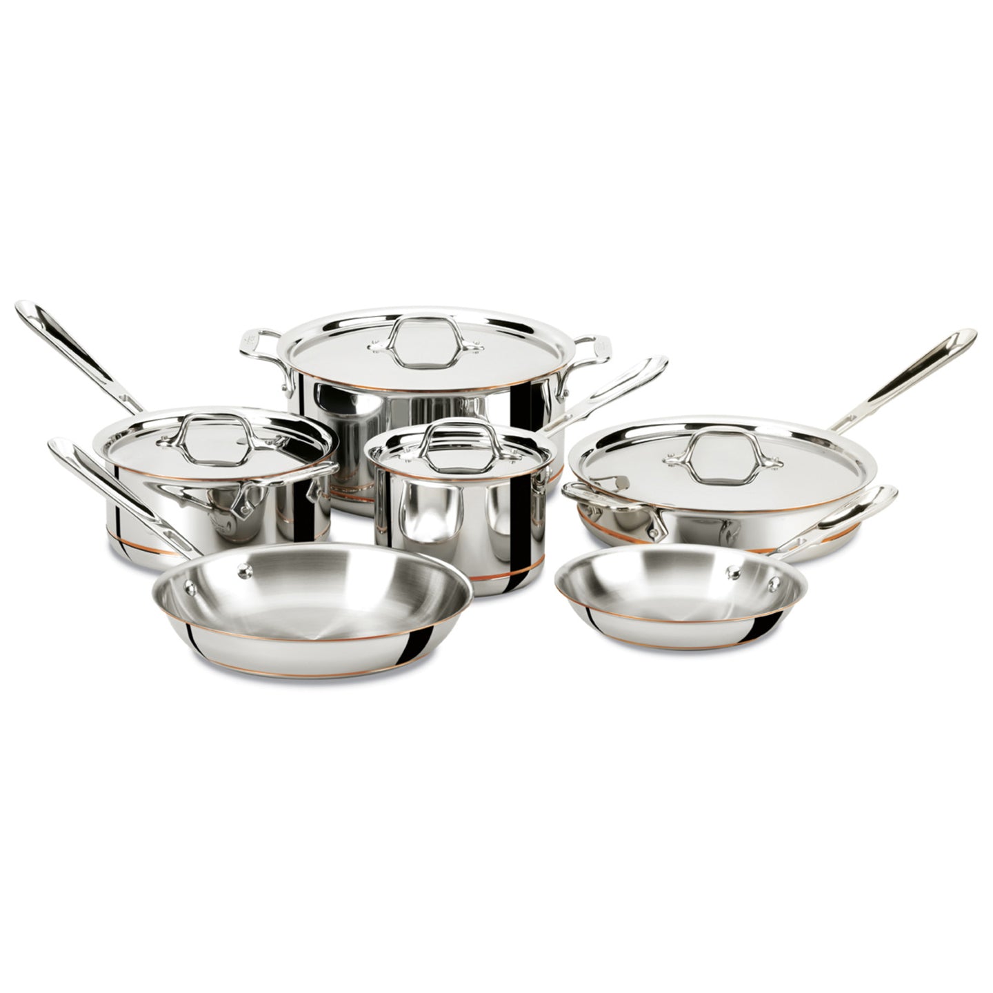 All-Clad Stainless Steel Cocottes, 2-Piece, Silver All-Clad E849A264 Stainless Steel Cocottes, 0.5-Quart, 2-Piece, Silver