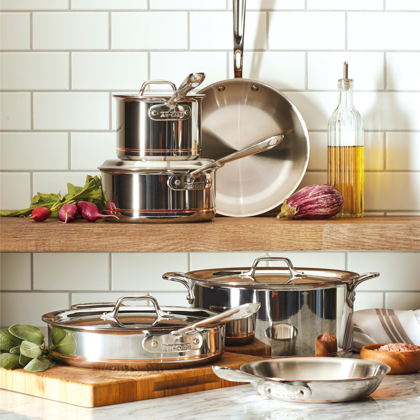 All Clad Copper Core 6 piece Cookware Set Borough Kitchen