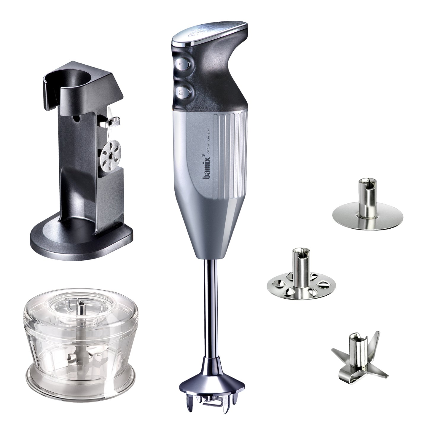 Bamix Deluxe 200W Hand Blender / Silver | Borough Kitchen