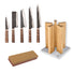 Blenheim Forge Original 5 Knife, Whetstone and Oak Block Set
