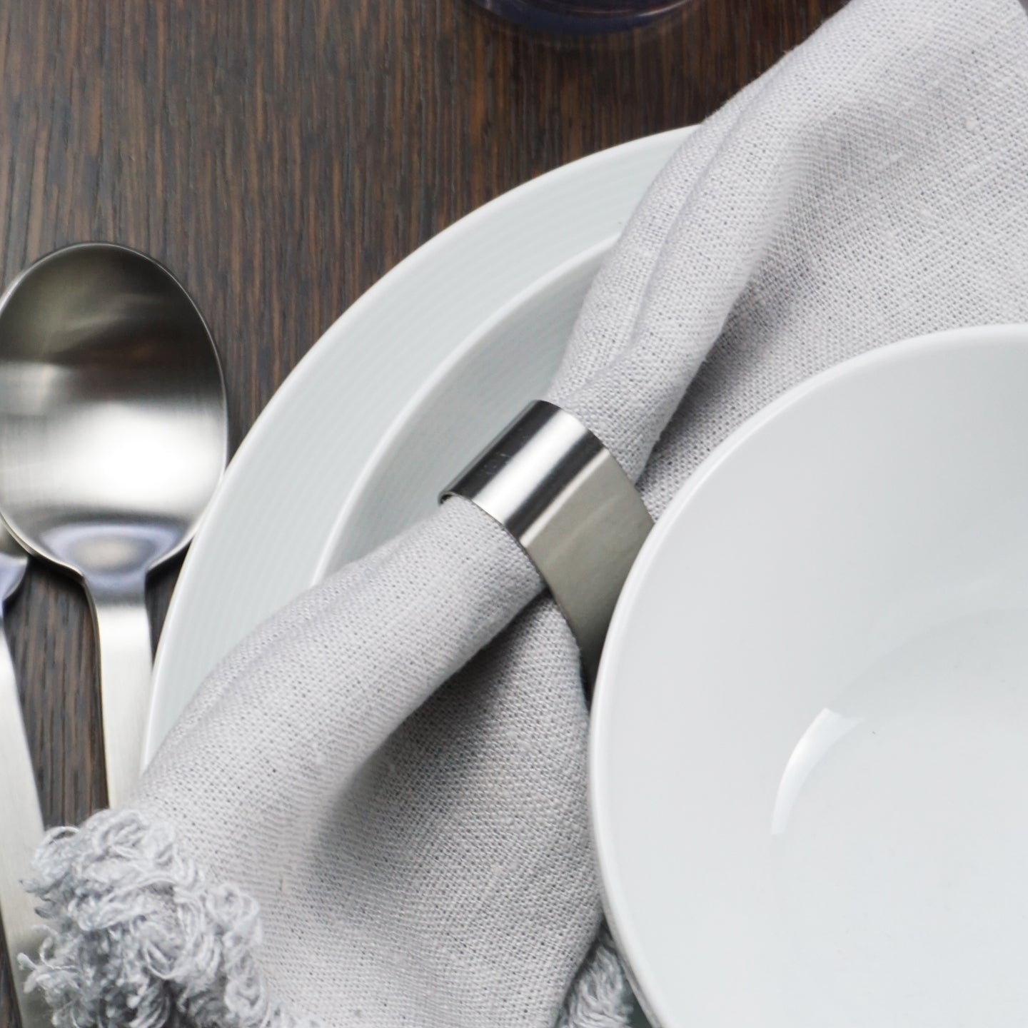 Brushed Stainless Steel Napkin Ring