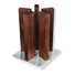 KAI Stonehenge 5 Pillar Walnut Knife Block with Stainless Steel Base