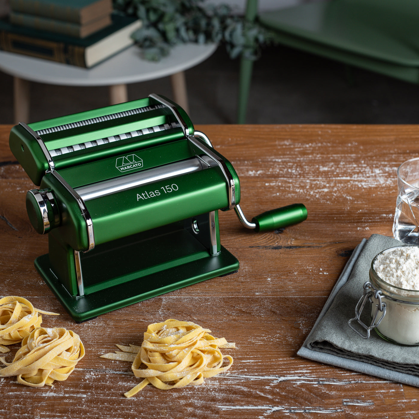 Vintage Marcato Atlas 150 Electric Pasta Machine Fettuccine Attachment