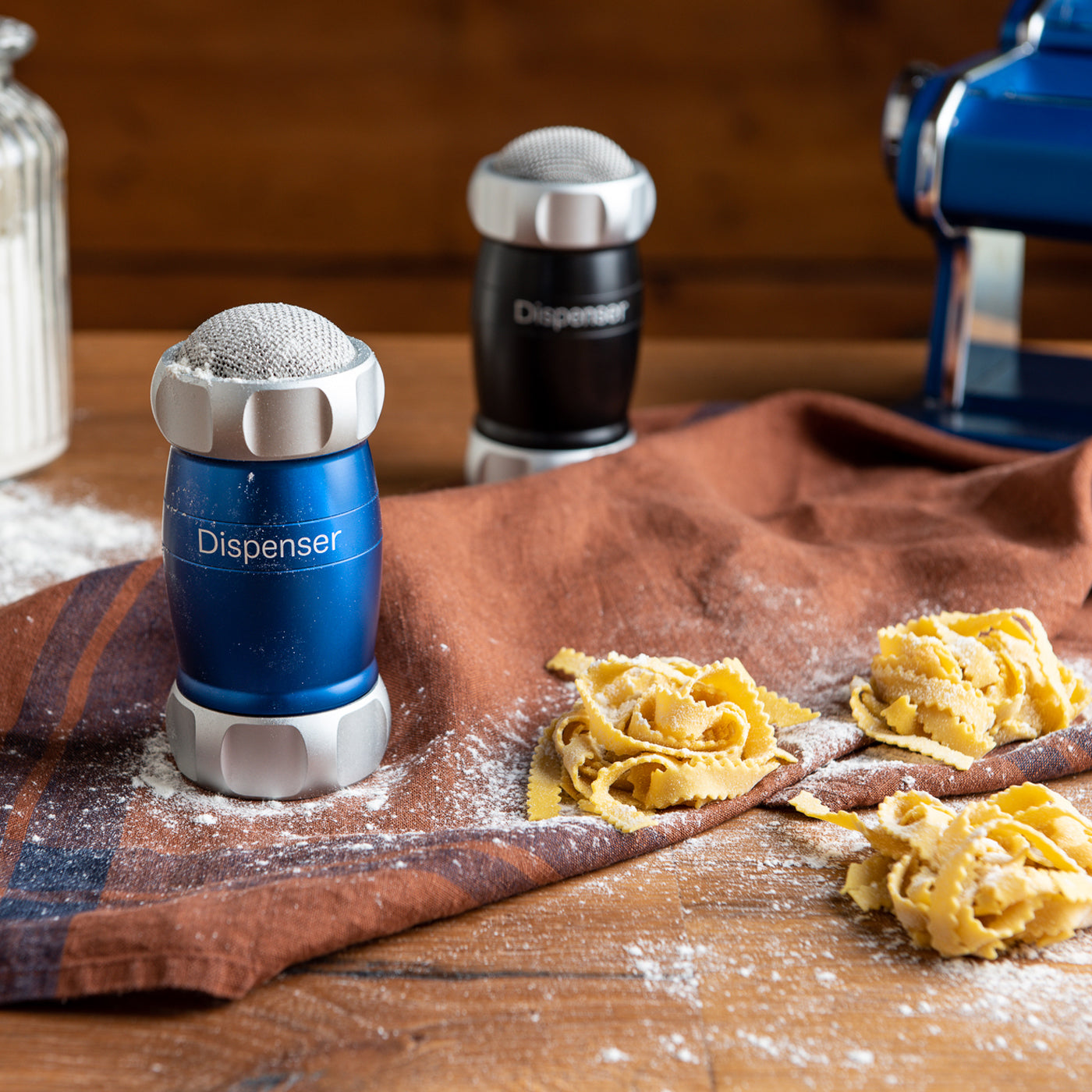 Marcato Flour Dispenser / Blue * Borough Kitchen