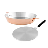 Mauviel M'Passion Tarte Tatin 24cm Tin Lined With Ears + Induction Plate 22cm