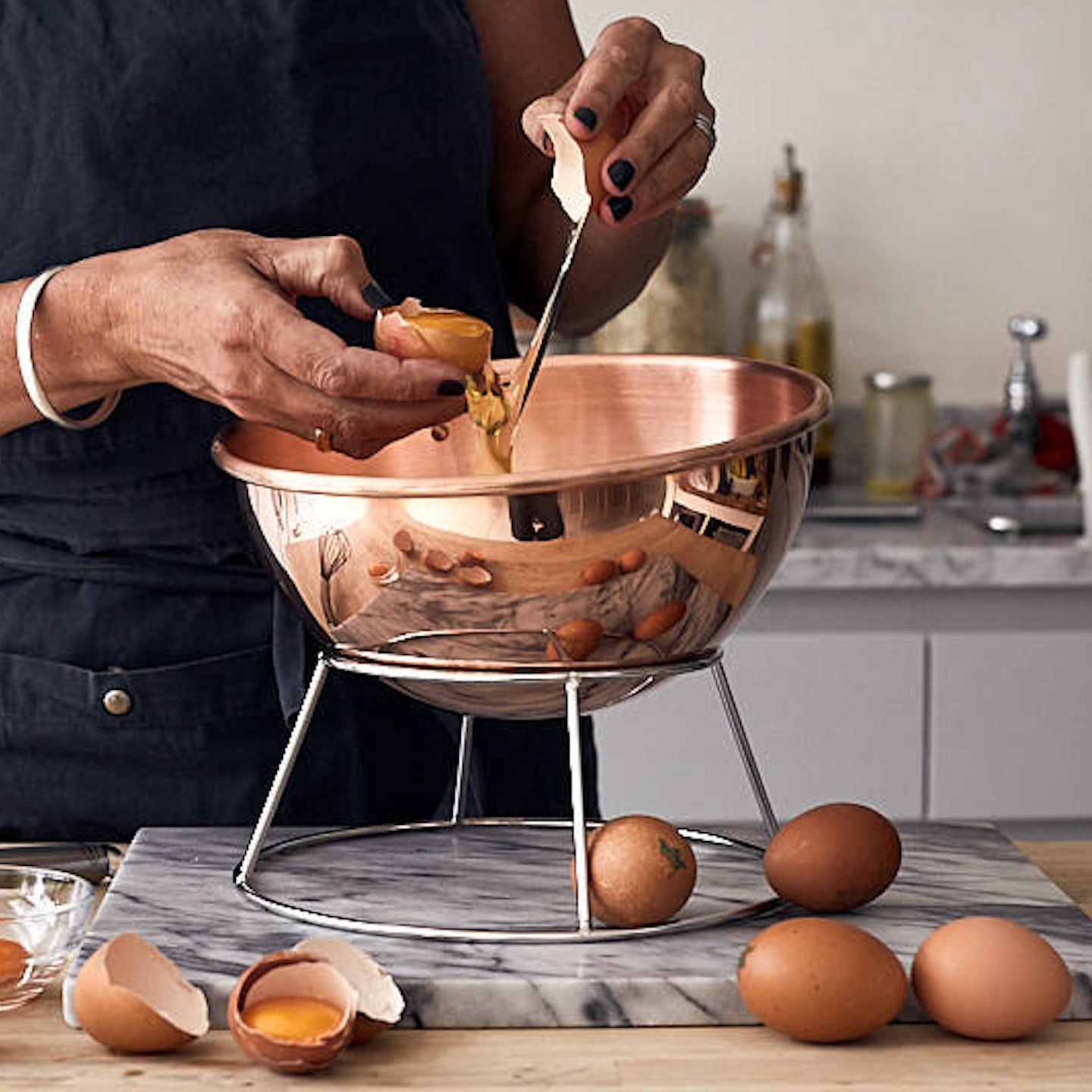 Yu K　アンティークMauvielムヴィエール銅製　ミキシングボウル Yu K様専用 アンティークMauvielムヴィエール銅製 ミキシングボウル