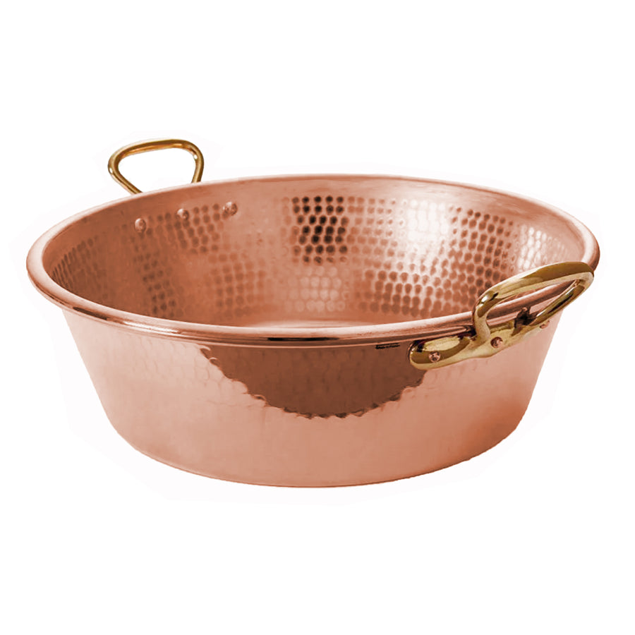 Mauviel M'Passion Hammered Copper Jam Pan with Bronze Handles / 36cm