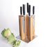Miyabi 5000 FCD 5 Knife and Kai Block Set / Oak Block
