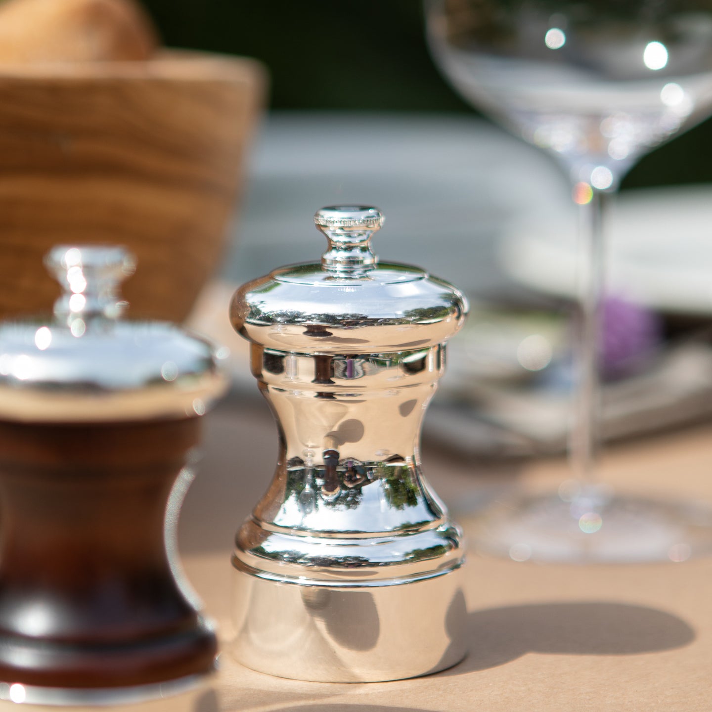 Peugeot Mignonnette Zoutmolen Verzilverd Metaal - Elegant En Precisie Voor Aan Tafel