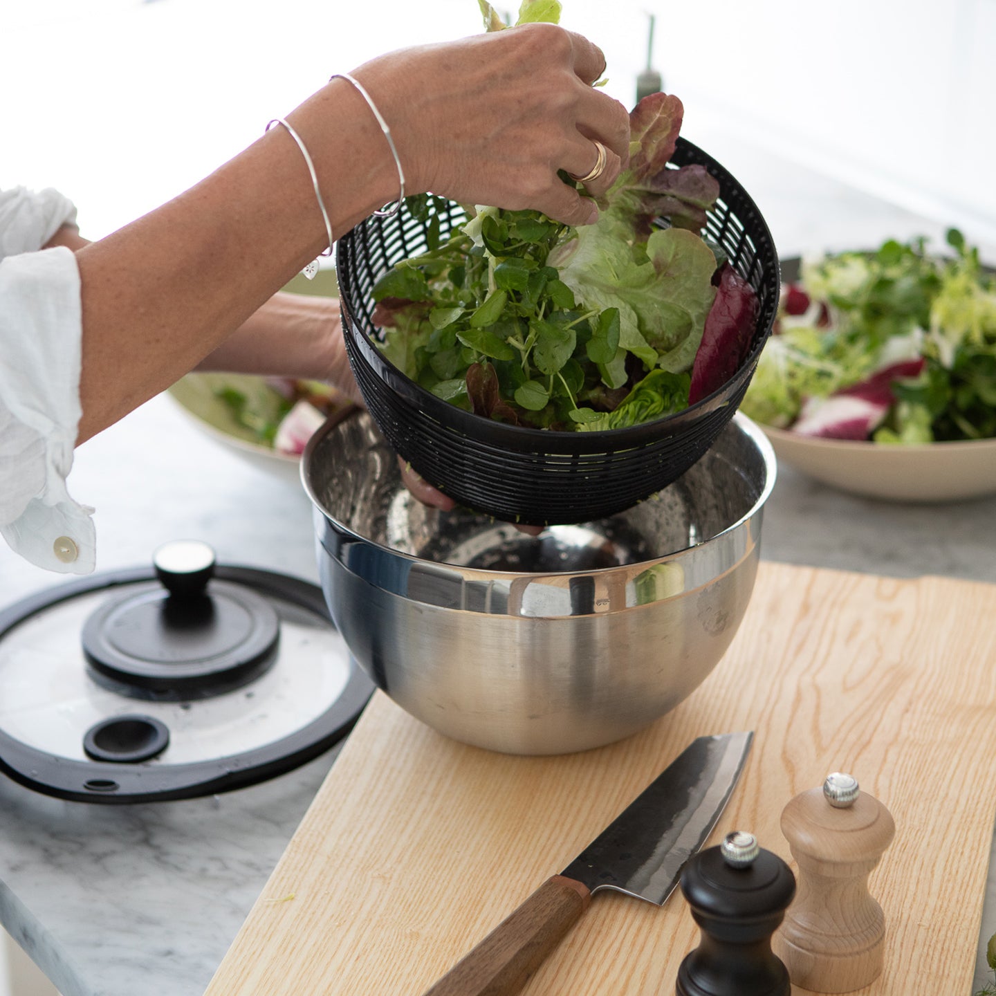 OXO Good Grips Stainless Steel Salad Spinner