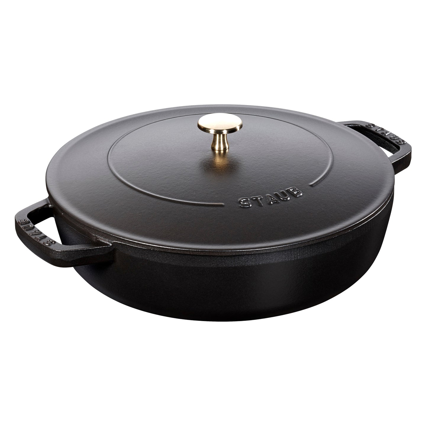 STAUB - 新品 STAUB 28 cm SAUTÉ PAN Staub - Sauté Pan with Chistera structure Ø 28 cm, 126128