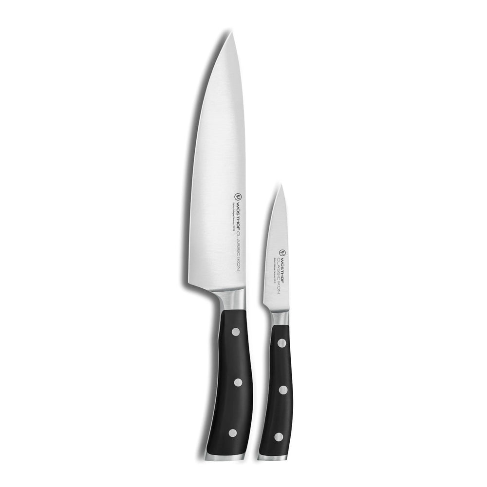 WÜSTHOF Classic Ikon 2 Piece Chef's Knife Set **