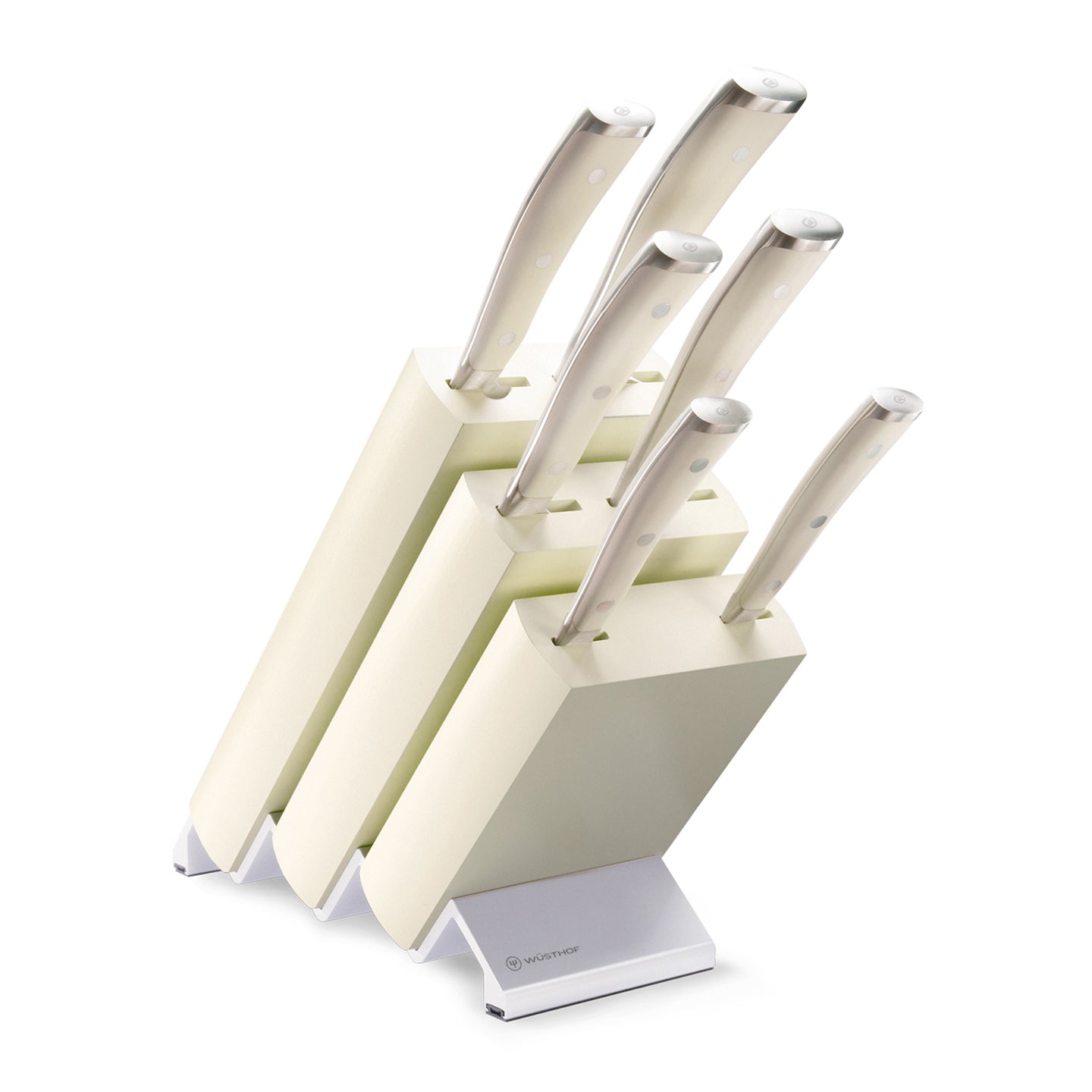 Wusthof Classic White 6-piece knife block set Santoku version