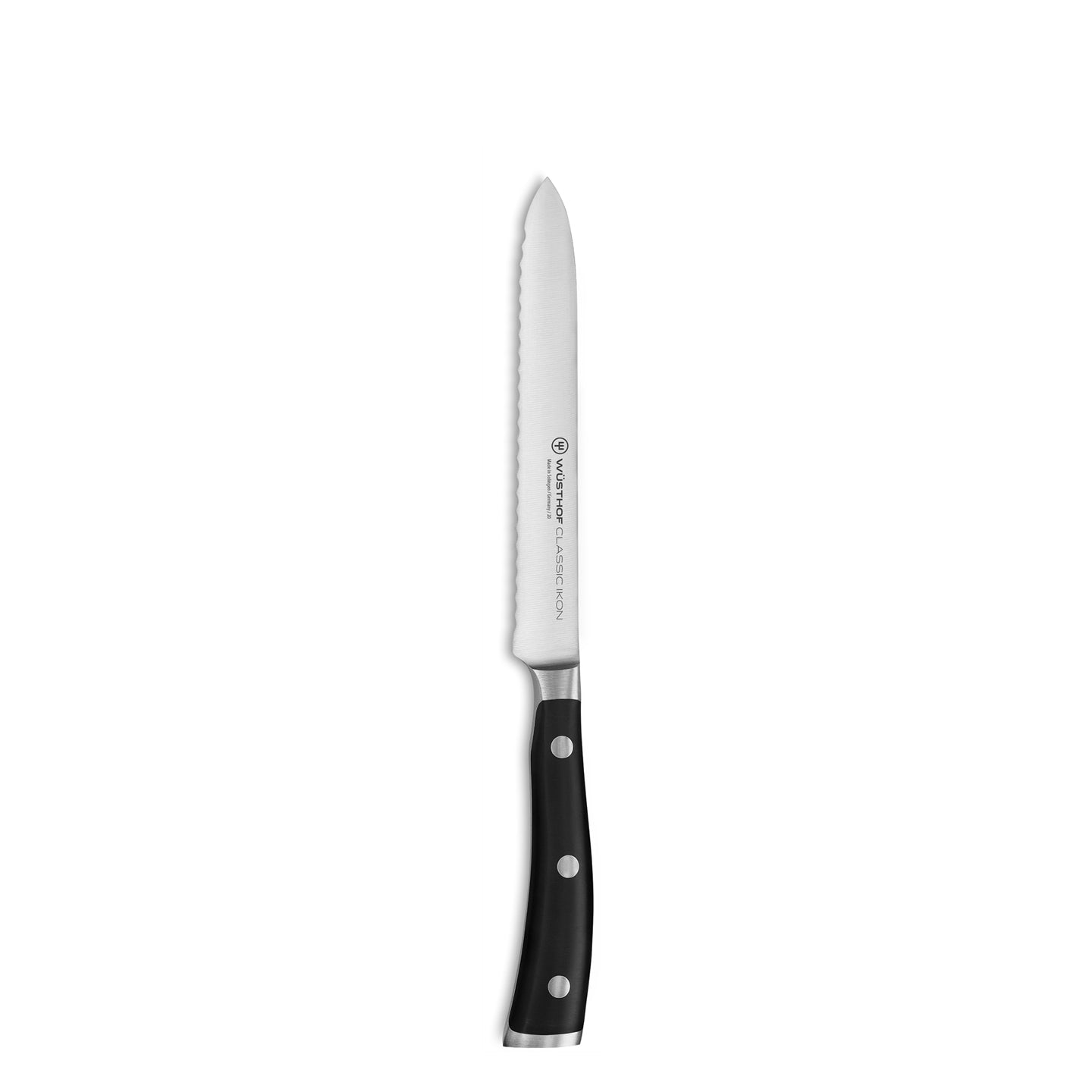 Wusthof Classic Ikon Serrated Utility Knife / 14cm Borough Kitchen