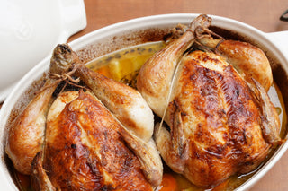 Roast Chicken with Wild Rice Stuffing & Root Vegetables