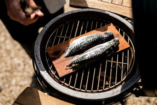 Recipe: Big Green Egg Smoked Mackerel with Chermoula & Beets
