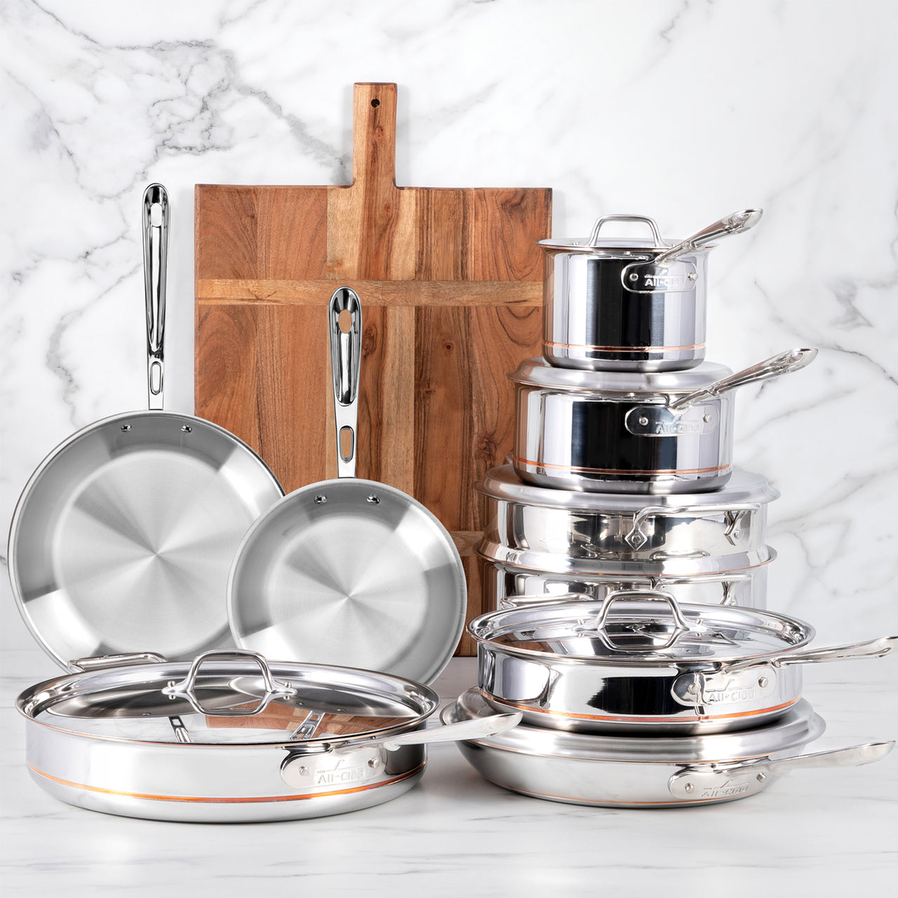 All-Clad Copper Core 9 Piece Cookware Set | Borough Kitchen