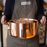 Mauviel M'200B Copper Casserole with Lid