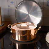 Mauviel M'200B Copper Casserole with Lid