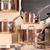 Mauviel M'150S 3 Piece Saucepan Set with Copper Lids