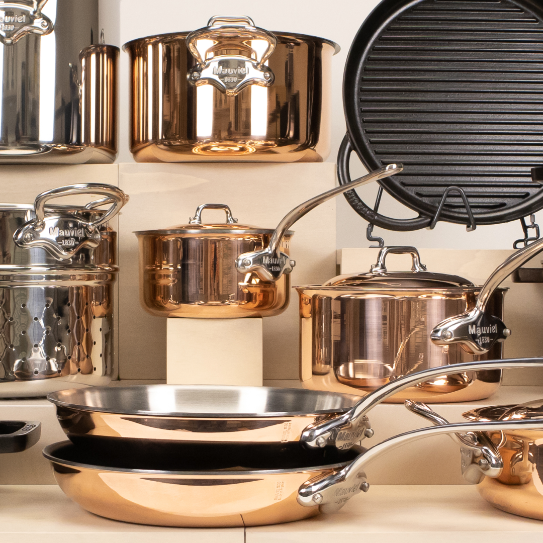 Mauviel M'6S Induction Compatible Copper Frying Pan | Borough Kitchen
