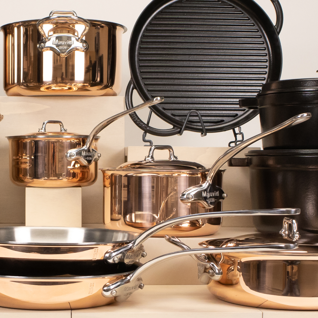 Mauviel M'6S Induction Compatible Copper 6 Piece Cookware Set