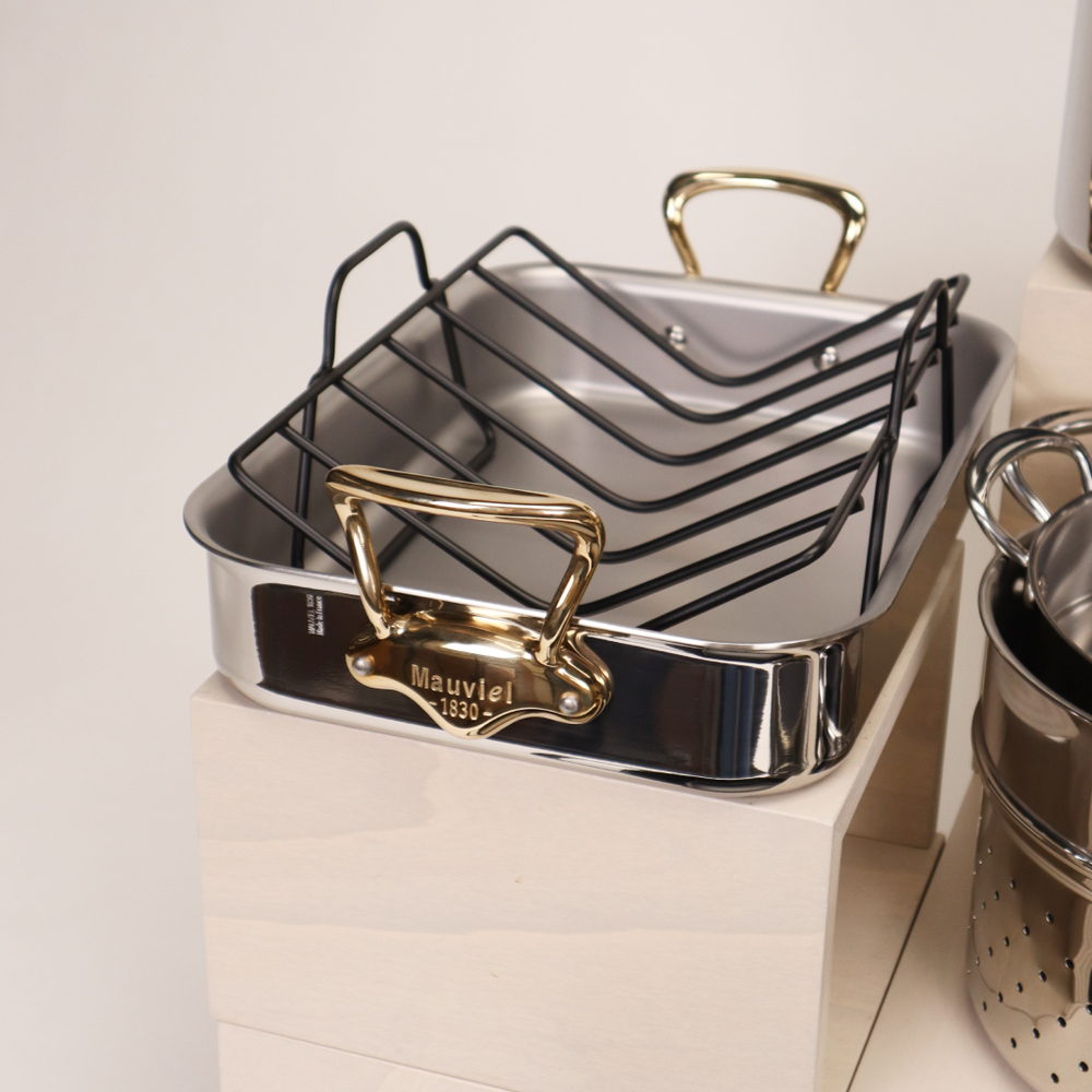 Mauviel M'CookB Roasting Pan with Rack