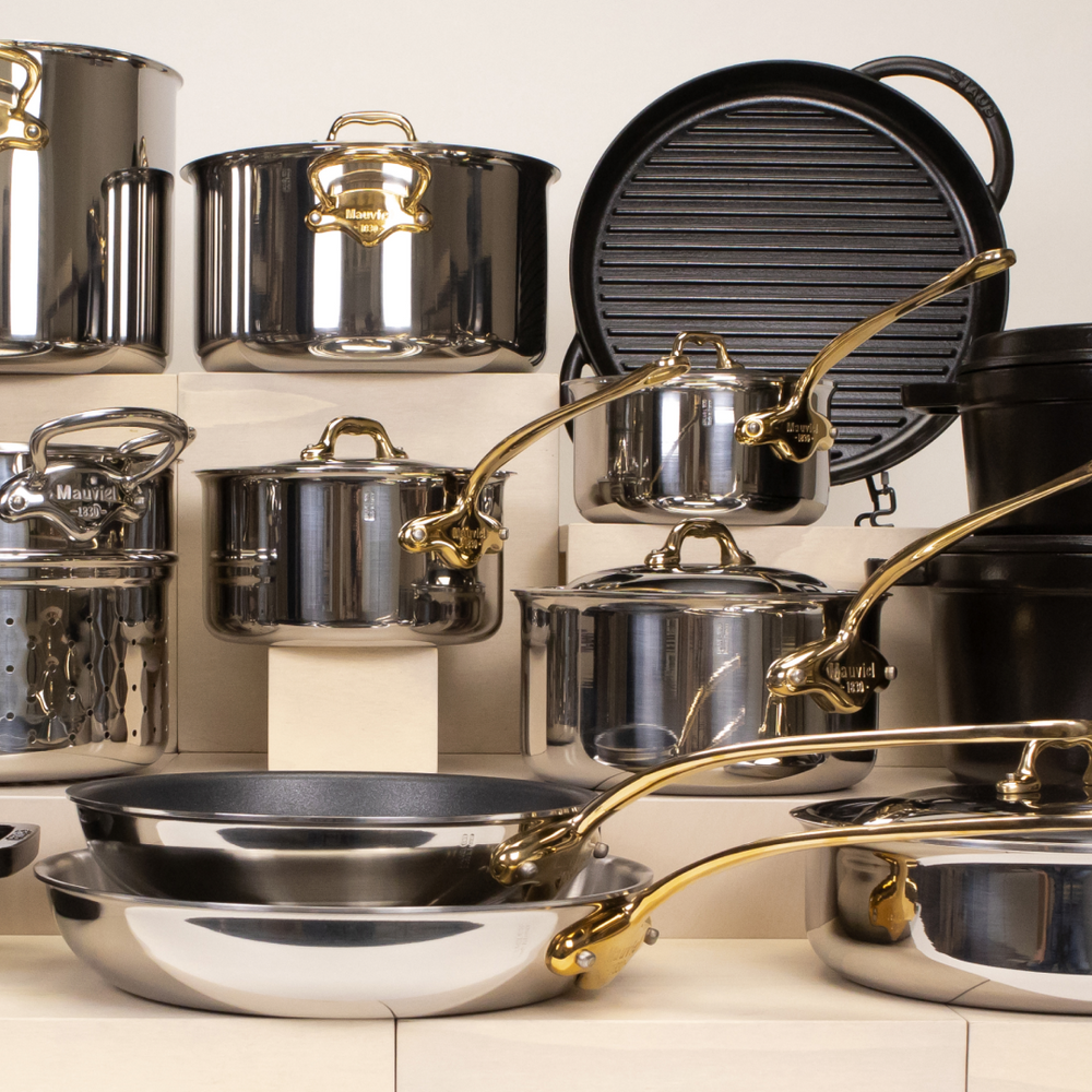 Mauviel M'CookB 3 Piece Saucepan Set with Lids