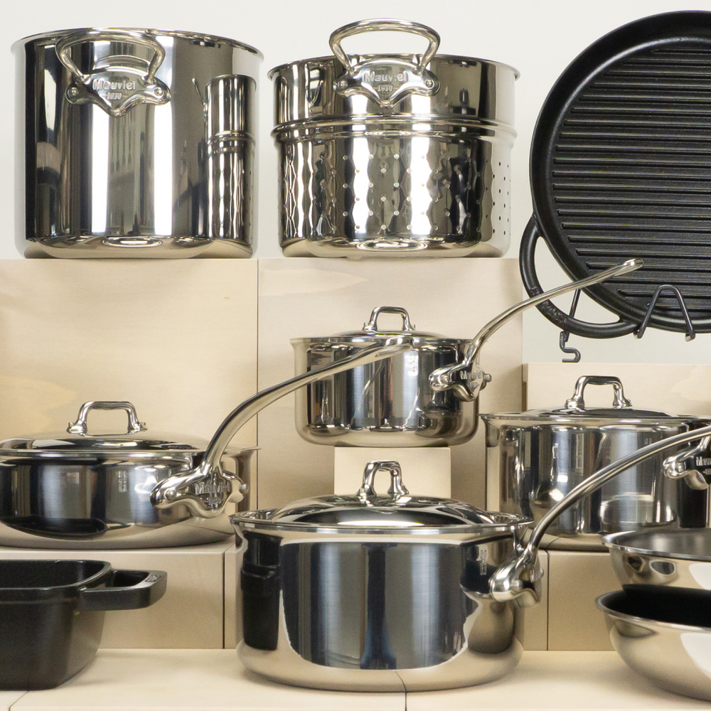 Mauviel M'Cook 10 Piece Cookware Set / Non-Stick Frying Pan