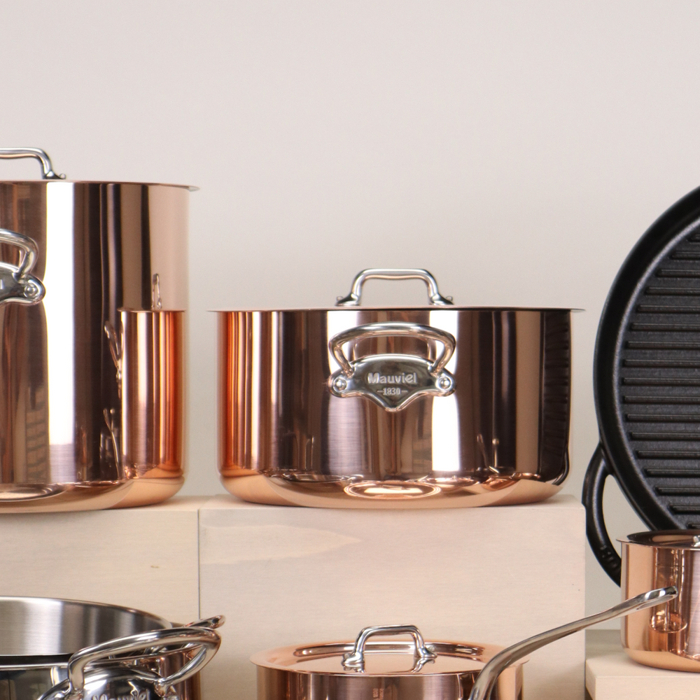 Mauviel M'150S Stockpot with Copper Lid
