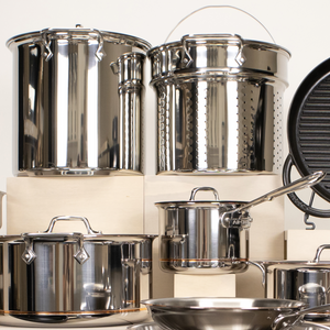 All-Clad Stainless Steel Stock Pot with Pasta and Steamer Insert