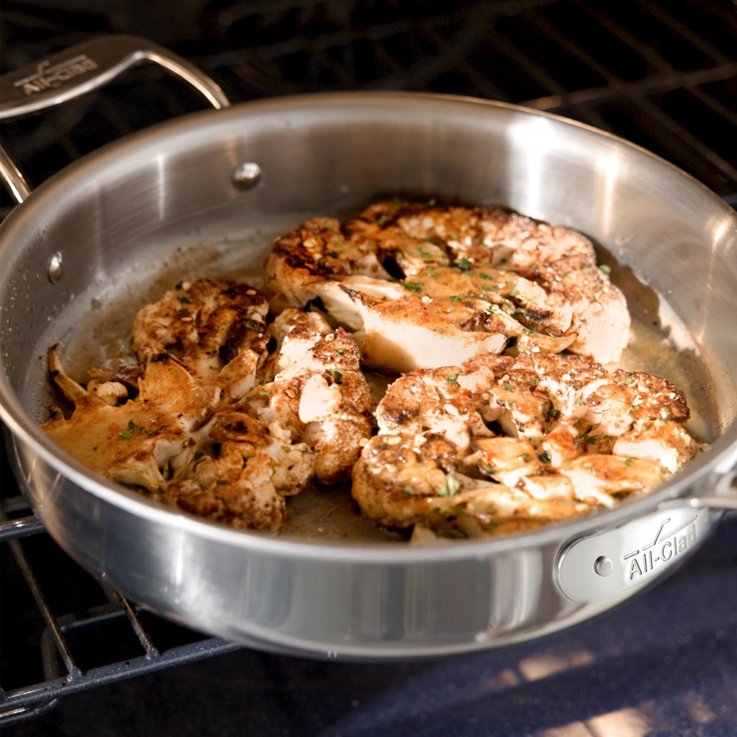 All-Clad G5 Graphite Core Saute Pan with Lid 3Qt | Borough Kitchen
