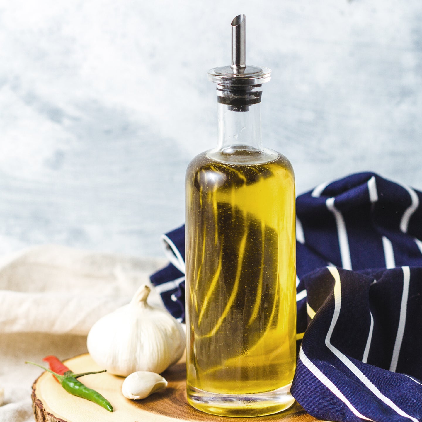 Basic Glass Italian Oil Bottle with Spout