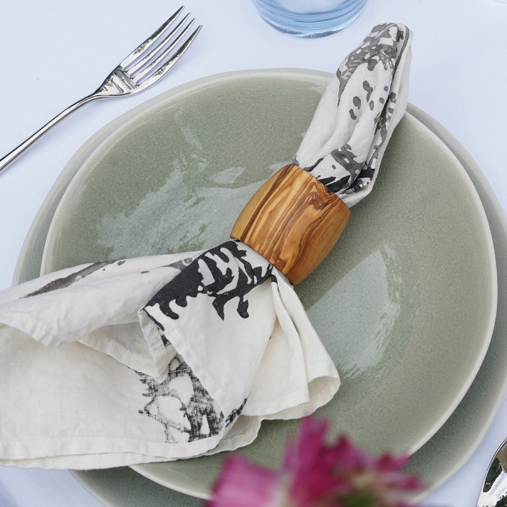 Berard Olivewood Napkin Ring / Set of 4 *