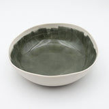 Bertozzi Brushed Bowl / Porcelain / 30cm / Dark Green