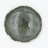 Bertozzi Brushed Round Platter / Porcelain / 35x6cm / Dark Green