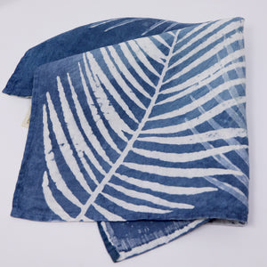 Bertozzi Linen Napkin 45x45cm / Pack of 4 / Palm/Light Blue Base *