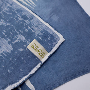 Bertozzi Linen Napkin 45x45cm / Pack of 4 / Palm/Light Blue Base *