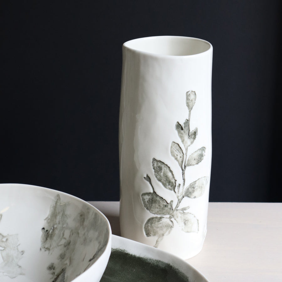 Bertozzi Vase / Porcelain / 25cm / Giardino