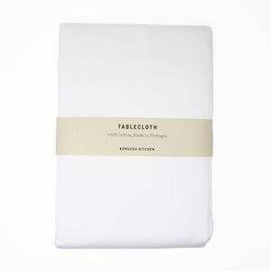 Borough Kitchen Cotton Tablecloth / White